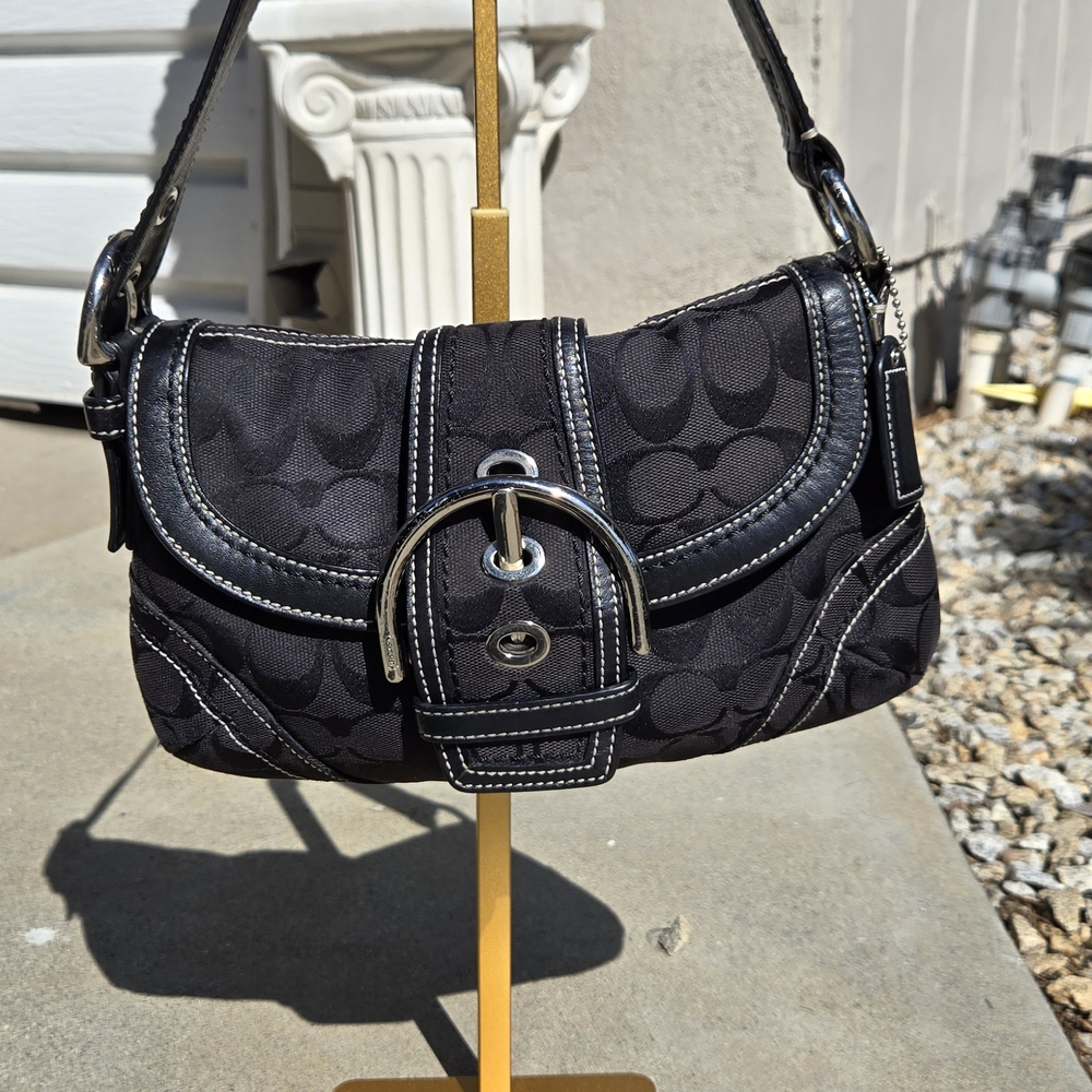 SOLD - Coach Y2K Mini Black Soho Shoulder Bag Vintage